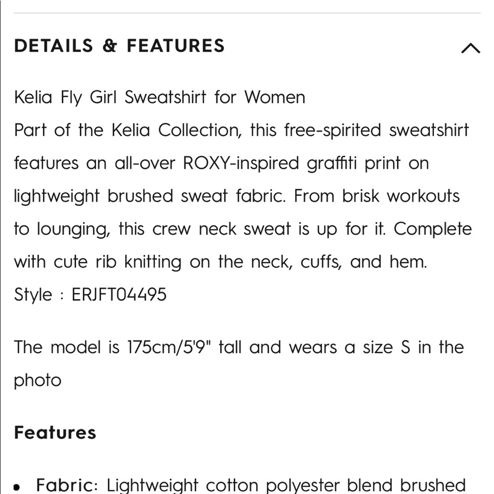 Kelia Roxy sweatshirt - Picture 9 of 9